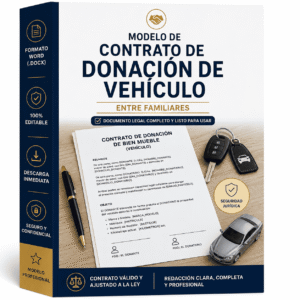 Modelo de Contrato de Donación de Vehículo